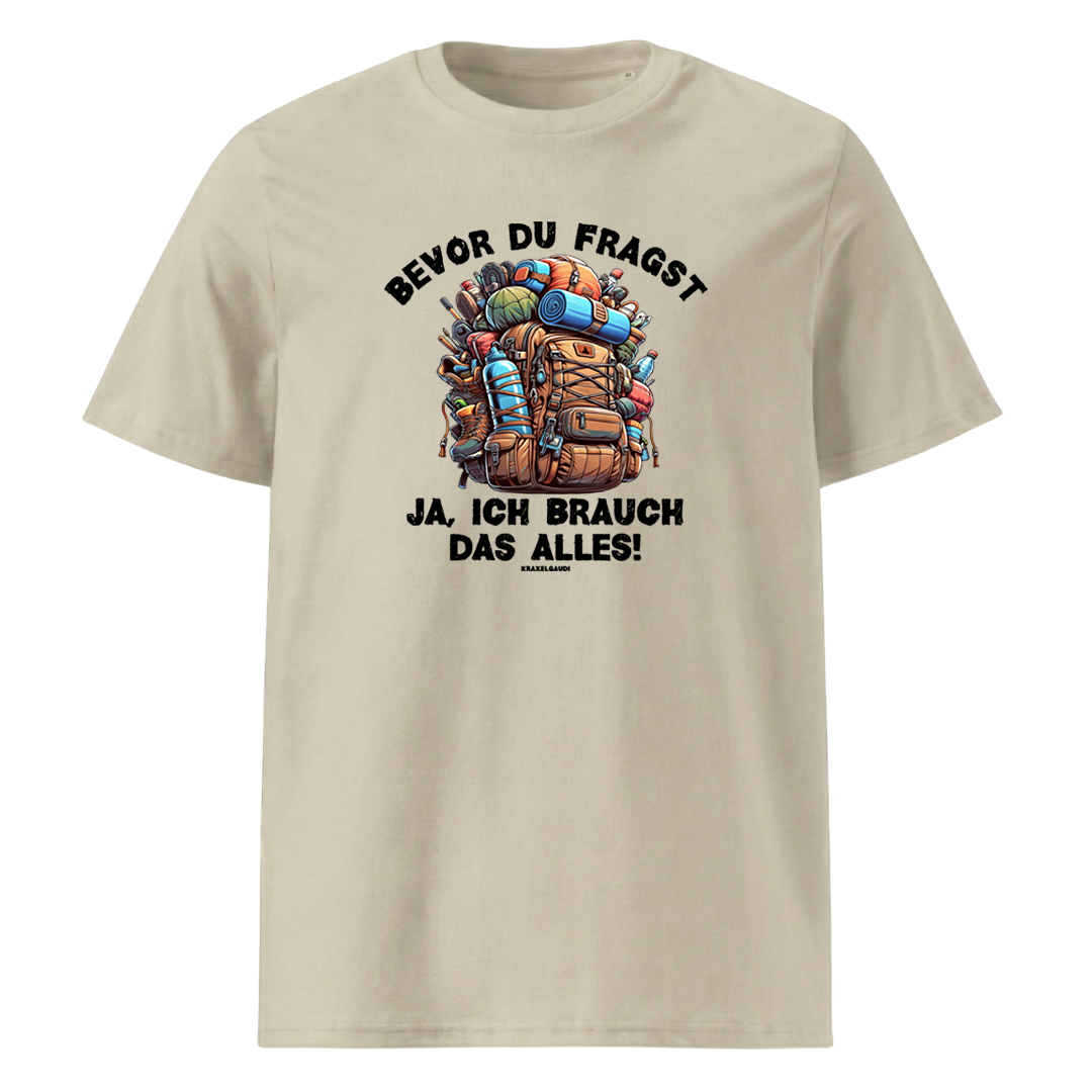 Mein Gepäck T-Shirt mit Wander-Spruch, Farbvariante