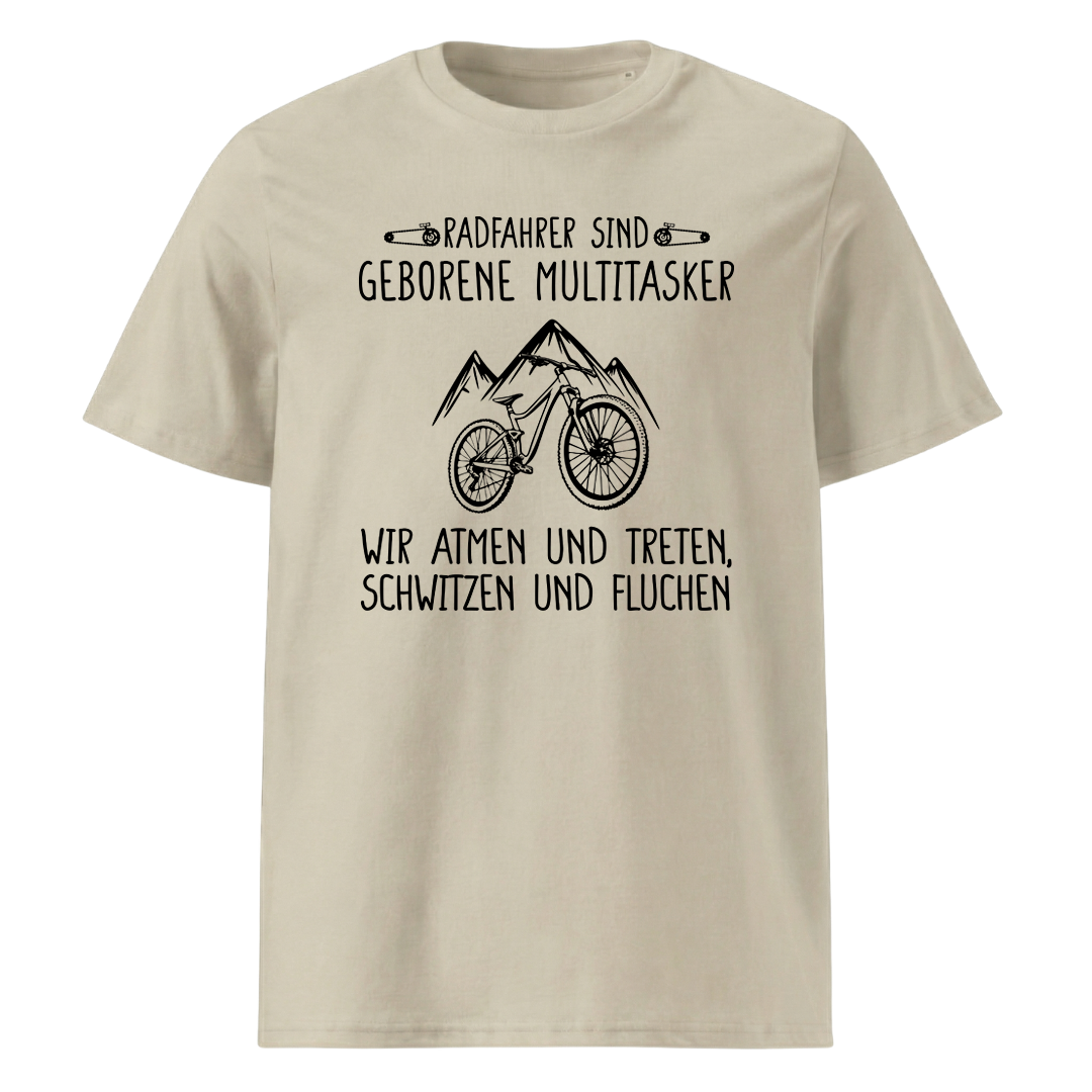Multitasker T-Shirt mit Wander-Spruch, Farbvariante