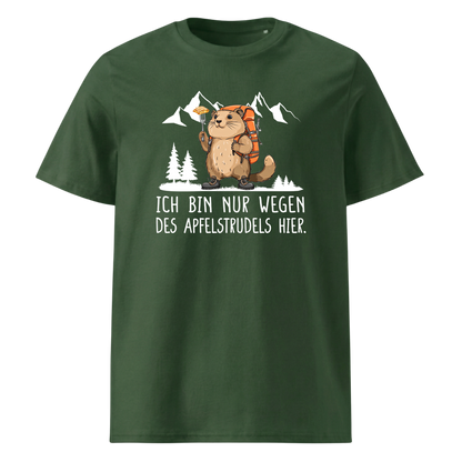 Apfelstrudel T-Shirt Unisex mit Spruch, Detailansicht