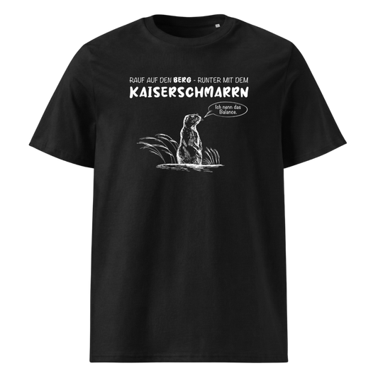 Berg Balance T-Shirt Unisex mit Berg-Motiv, Frontansicht