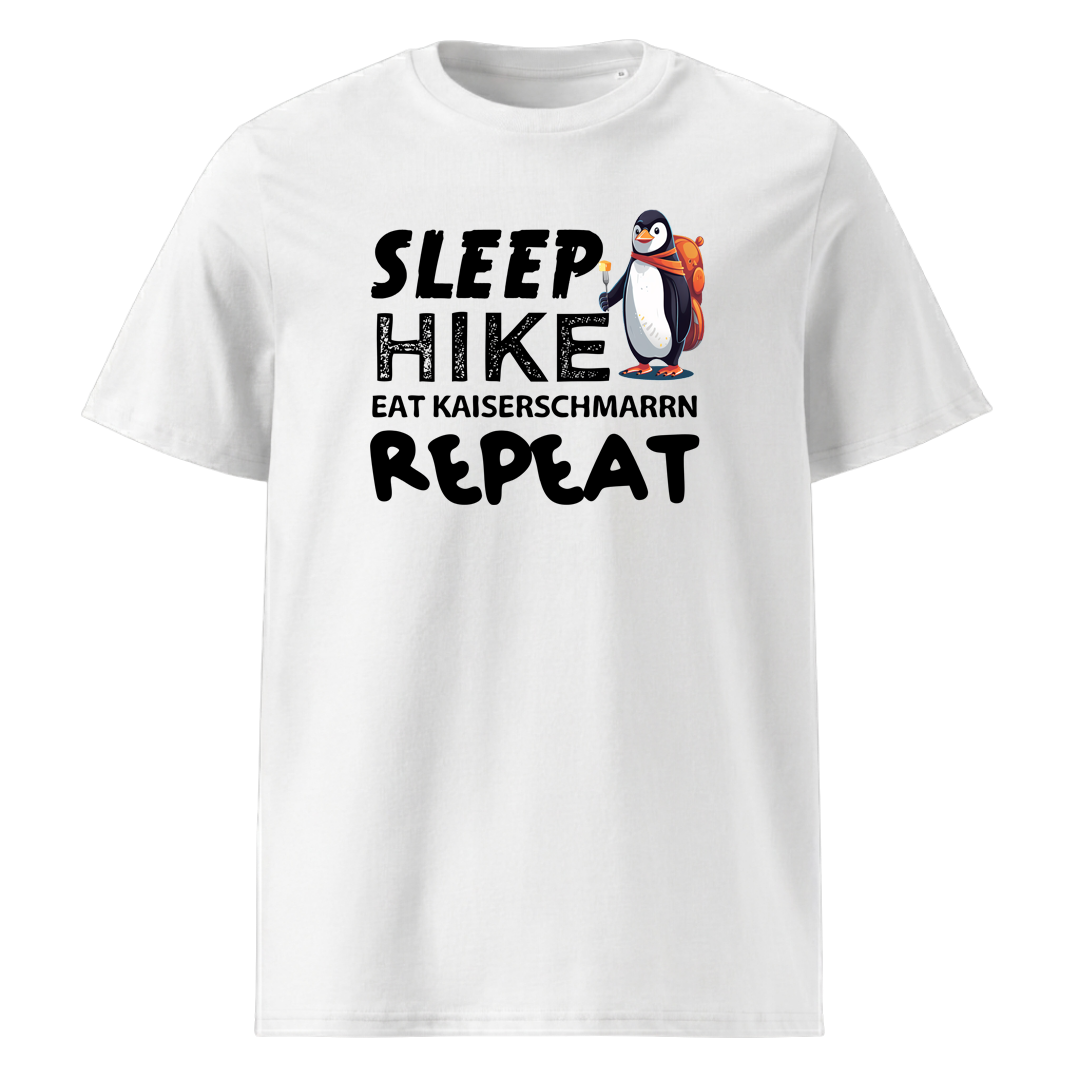 Repeat T-Shirt Unisex mit Berg-Motiv, Motivdetail