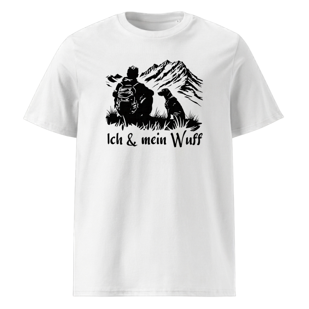 Ich & Mein Wuff T-Shirt Unisex mit Hund-Motiv, Motivdetail