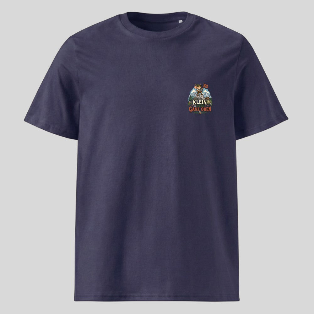 Klein aber ganz oben Unisex T-Shirt mit Brustdruck, Kraxelgaudi
