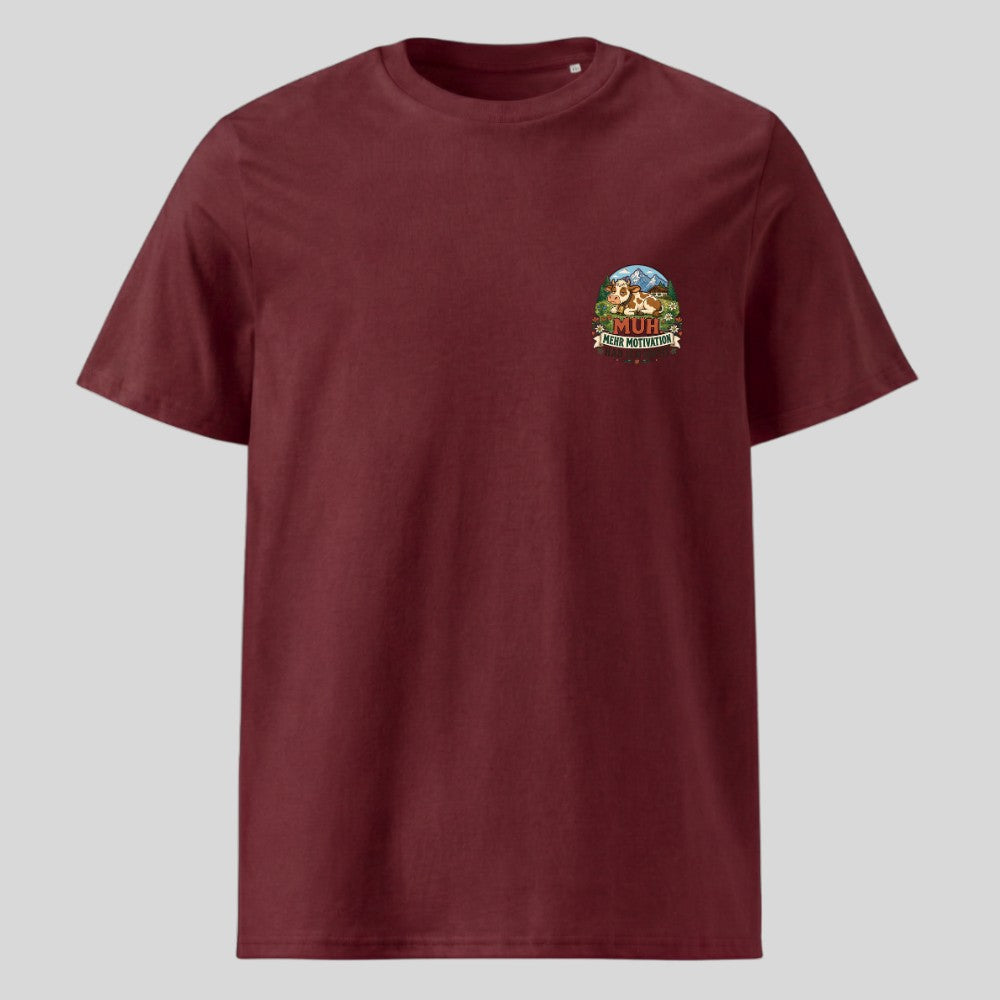 Mehr Motivation Unisex T-Shirt mit Brustdruck, Kraxelgaudi