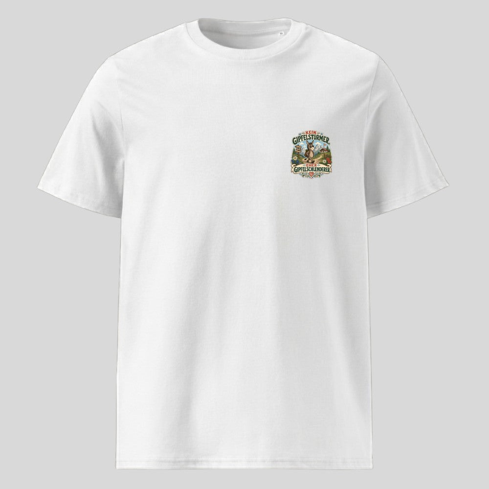 Gipfelschlenderer Unisex T-Shirt mit Brustdruck, Kraxelgaudi