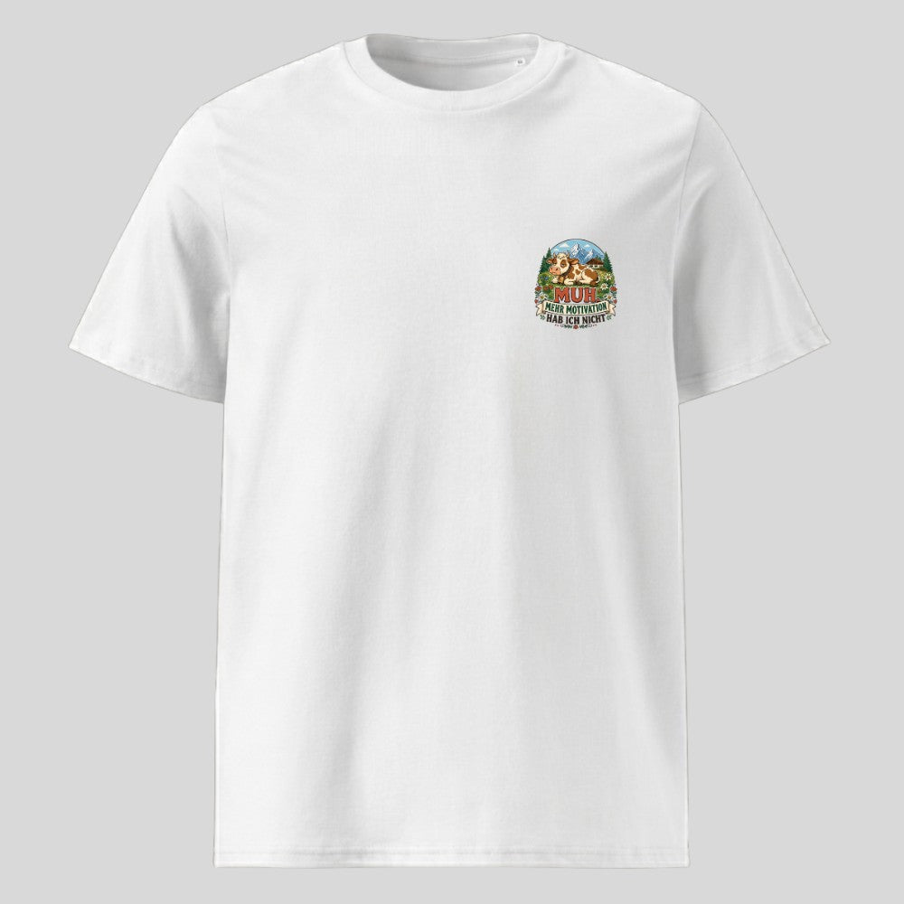 Mehr Motivation Unisex T-Shirt mit Brustdruck, Kraxelgaudi