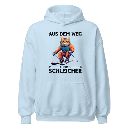 Schleicher Hoodie mit bayrischem Spruch, Print Nahaufnahme