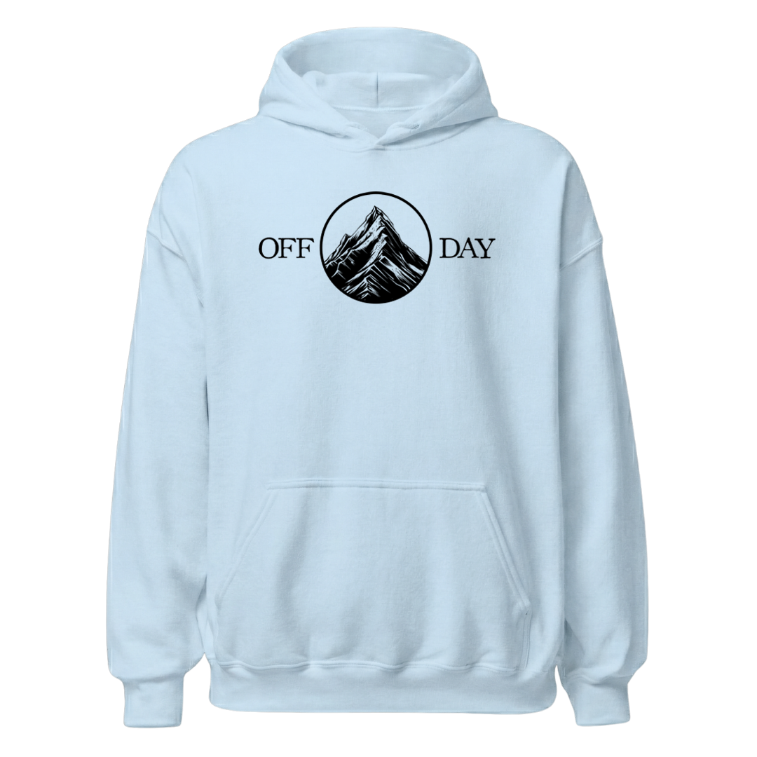 Off Day Hoodie mit Bergmotiv, Print Nahaufnahme