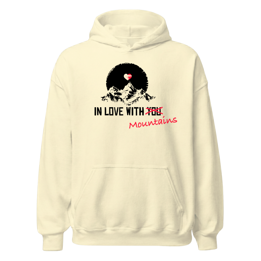 Mountainlove Hoodie mit Berg-Motiv, Farbvariante