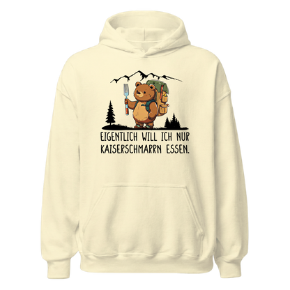 Kaiserbär Hoodie Unisex mit Kaiserschmarrn-Spruch, Farbvariante