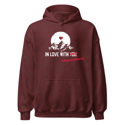 Mountainlove Hoodie mit Berg-Motiv, Detailansicht