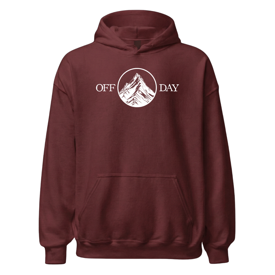Off Day Hoodie mit Bergmotiv, Detailansicht