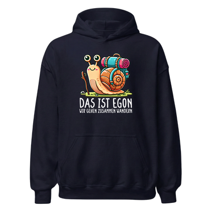 EGON Hoodie Unisex mit Schnecke Egon, Designdetail
