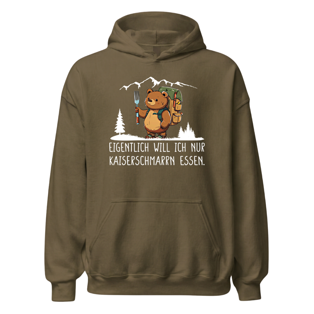 Kaiserbär Hoodie Unisex mit Kaiserschmarrn-Spruch, weitere Ansicht