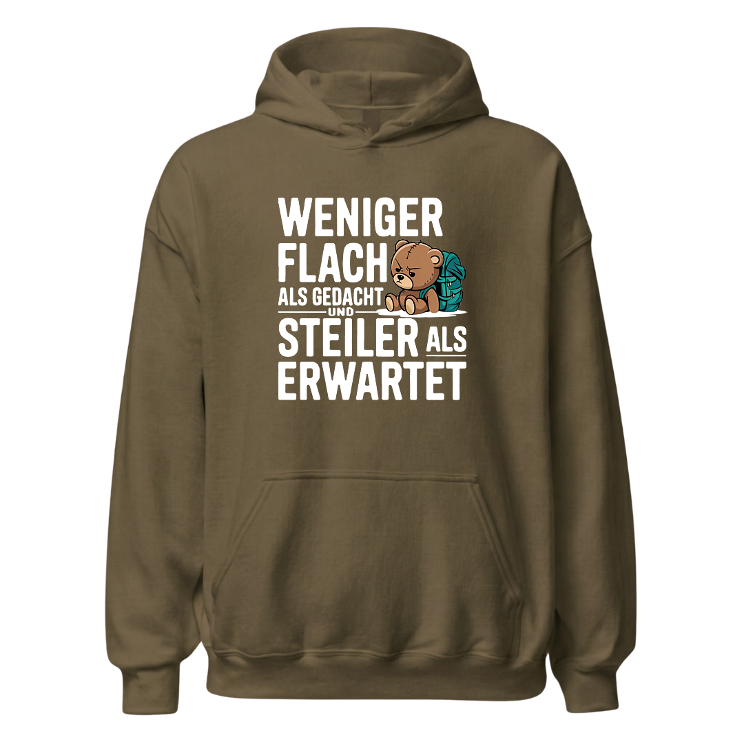 Steilzeit Hoodie mit Berg-Spruch, weitere Ansicht