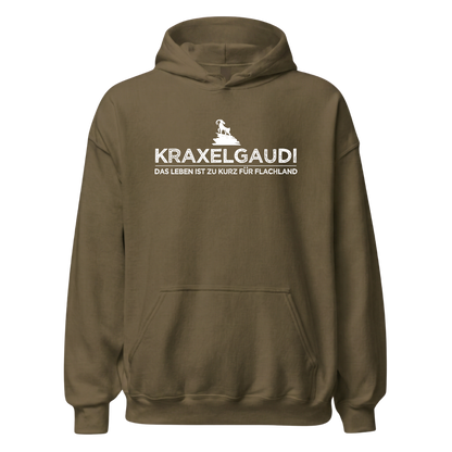 Kraxelgaudi Hoodie Unisex mit Marken-Motiv, weitere Ansicht