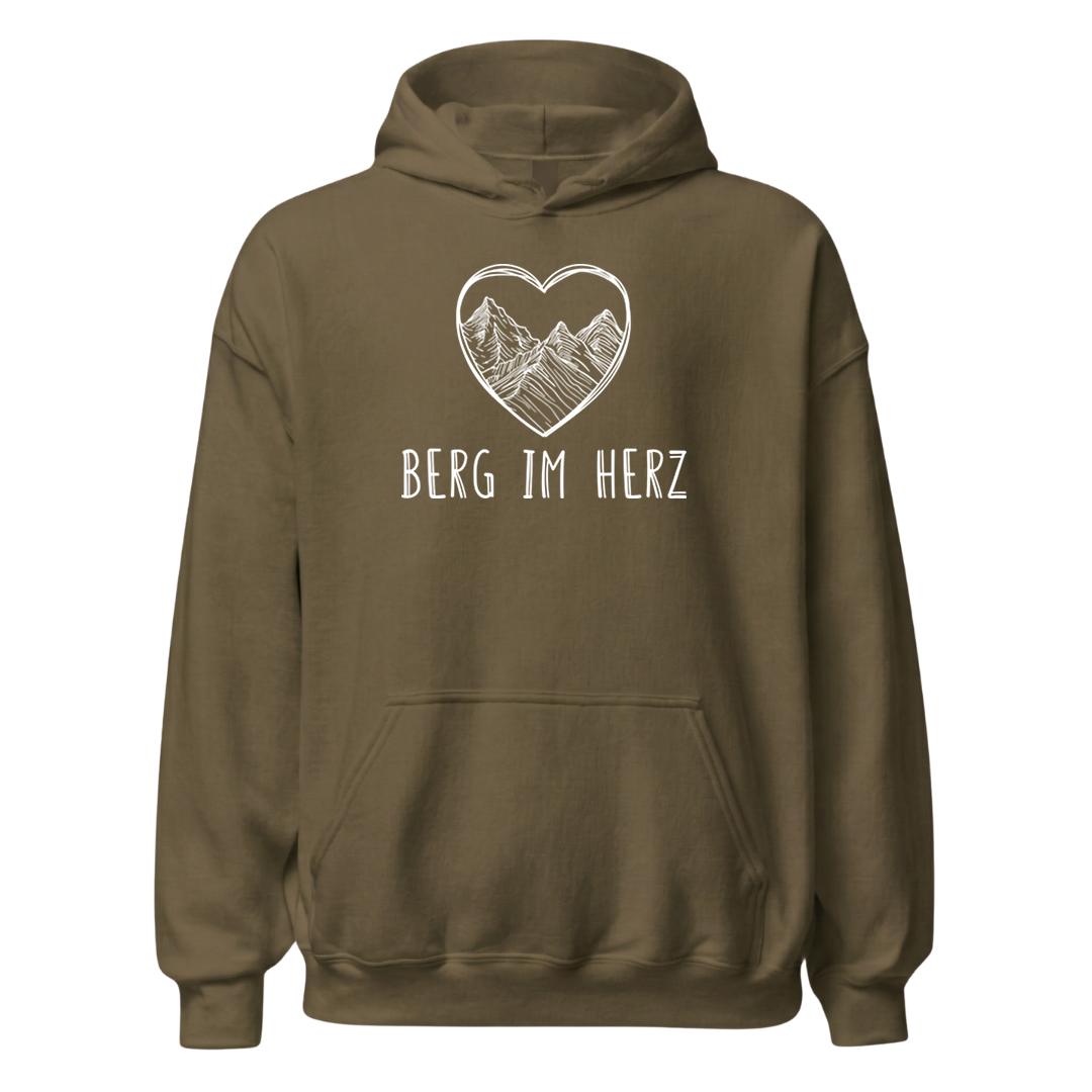 Berg im Herz Hoodie mit Bergmotiv, weitere Ansicht