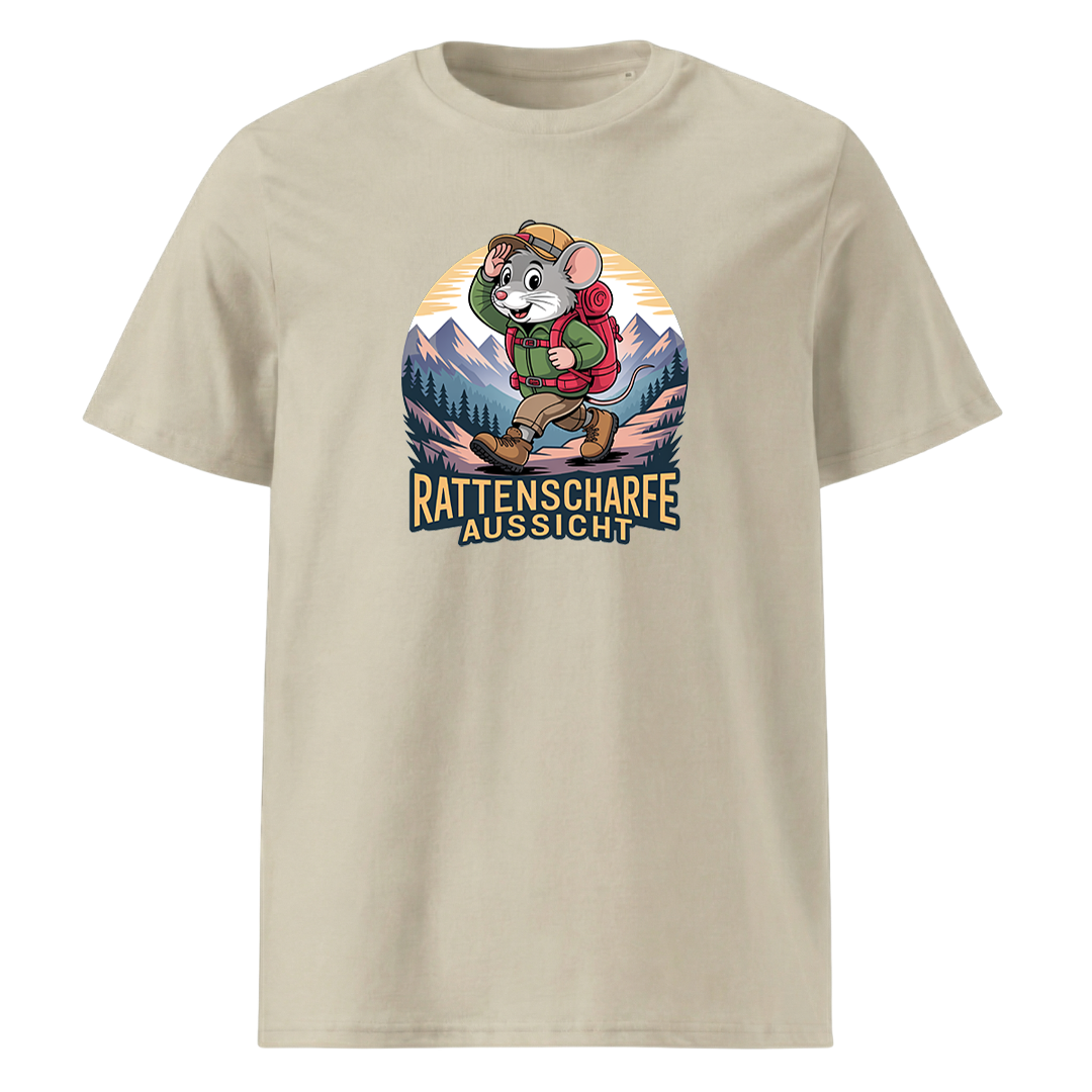 Rattenscharfe Aussicht T-Shirt Unisex mit Berg-Motiv, Farbvariante