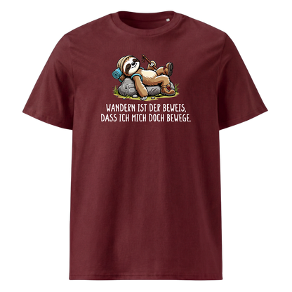 Der Beweis T-Shirt mit Wanderspruch, Print Nahaufnahme