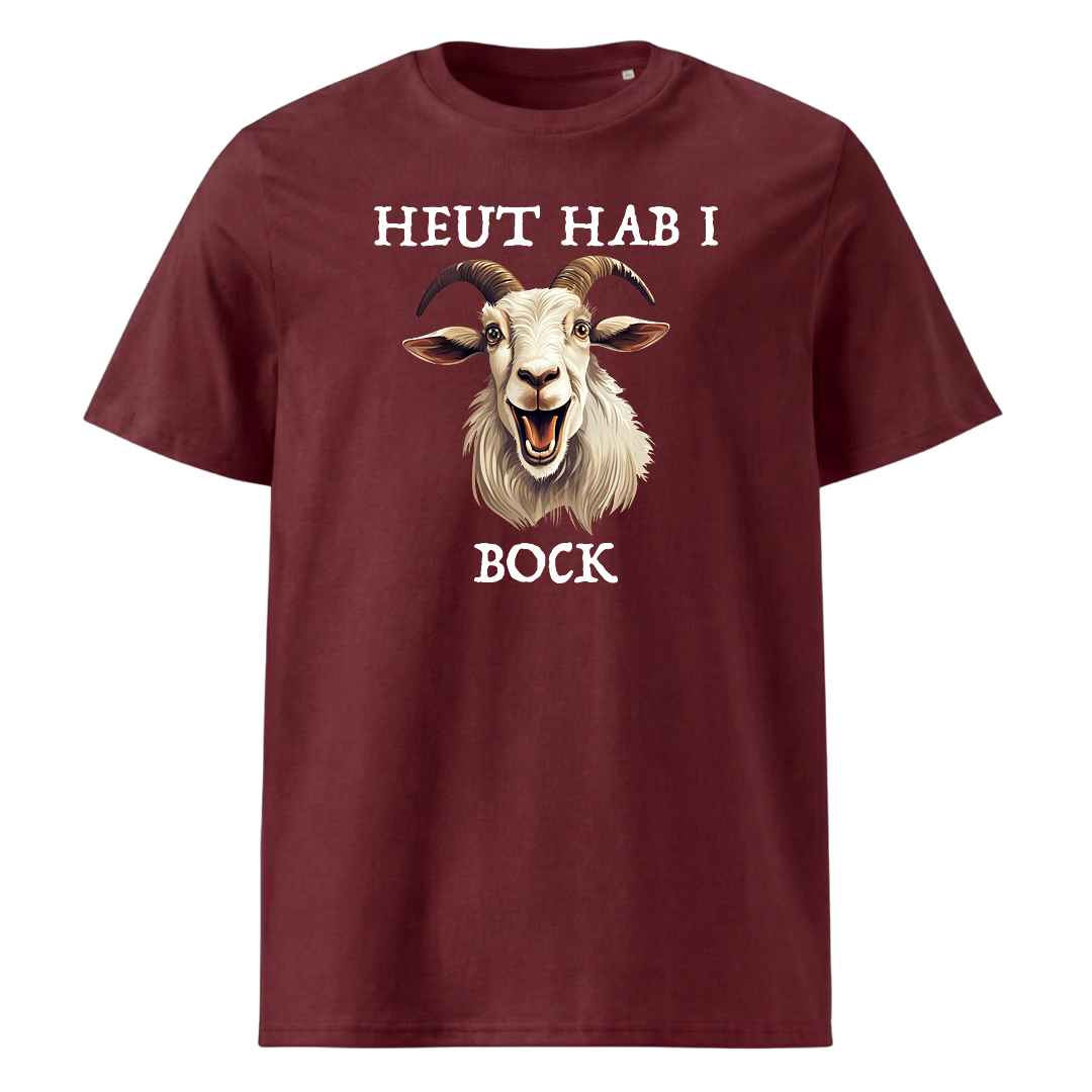 Bock T-Shirt Unisex mit Spruch, Print Nahaufnahme