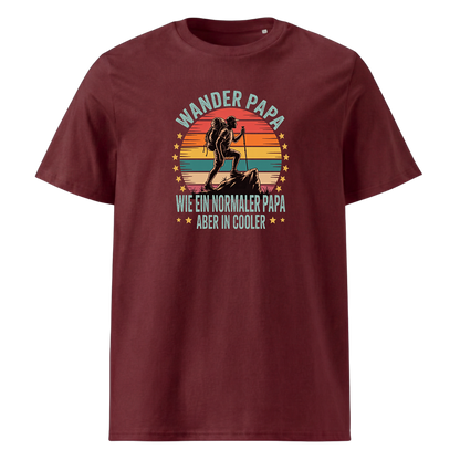 Wanderpapa T-Shirt Unisex mit Wander-Motiv, Print Nahaufnahme