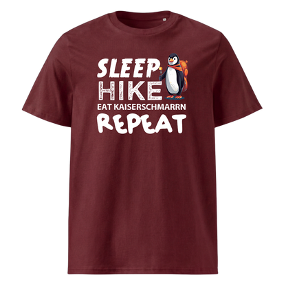 Repeat T-Shirt Unisex mit Berg-Motiv, Print Nahaufnahme