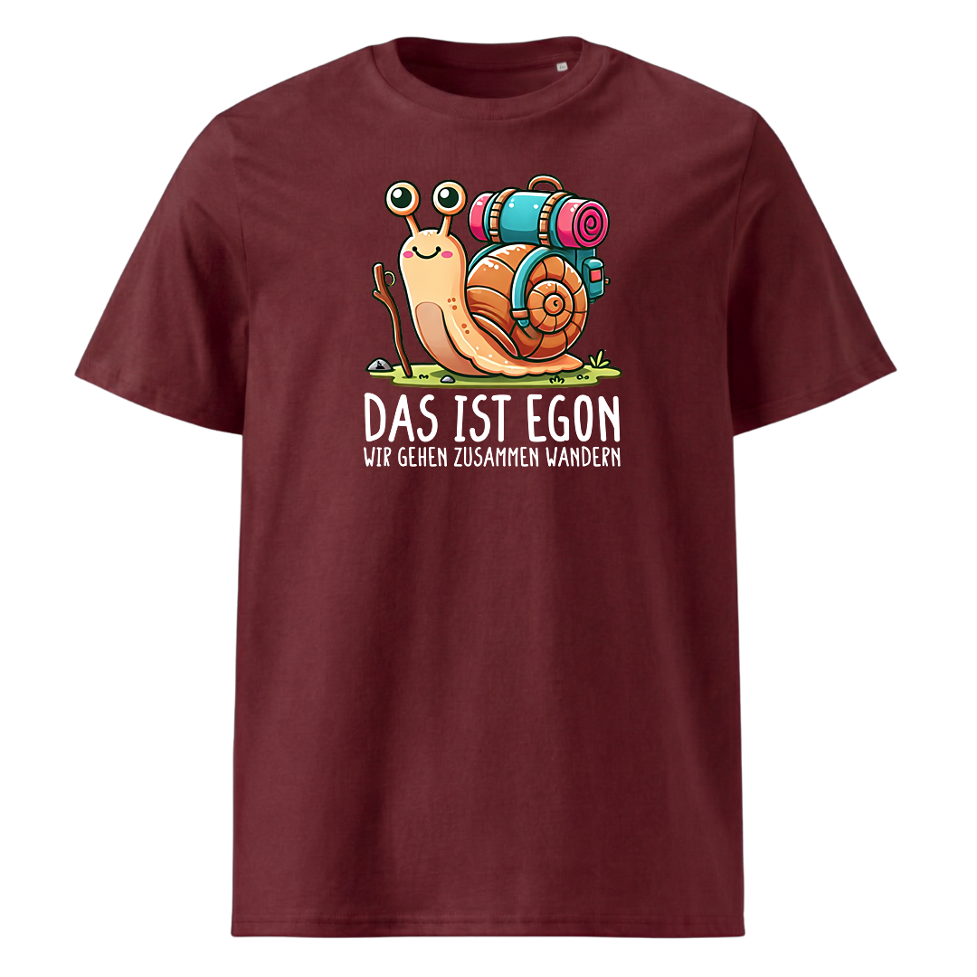 EGON T-Shirt Unisex mit Schnecke Egon, Print Nahaufnahme