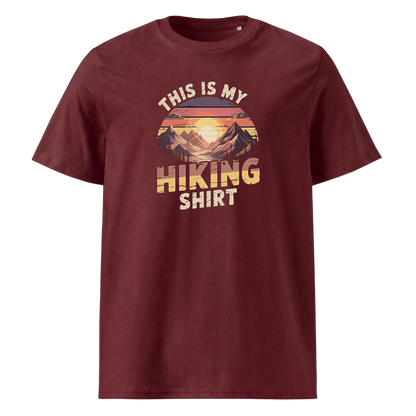 My Hiking Shirt T-Shirt Unisex mit Wander-Motiv, Print Nahaufnahme