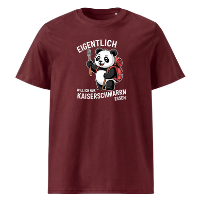 Ich will nur Kaiserschmarrn essen T-Shirt Unisex mit Spruch-Motiv, Print Nahaufnahme