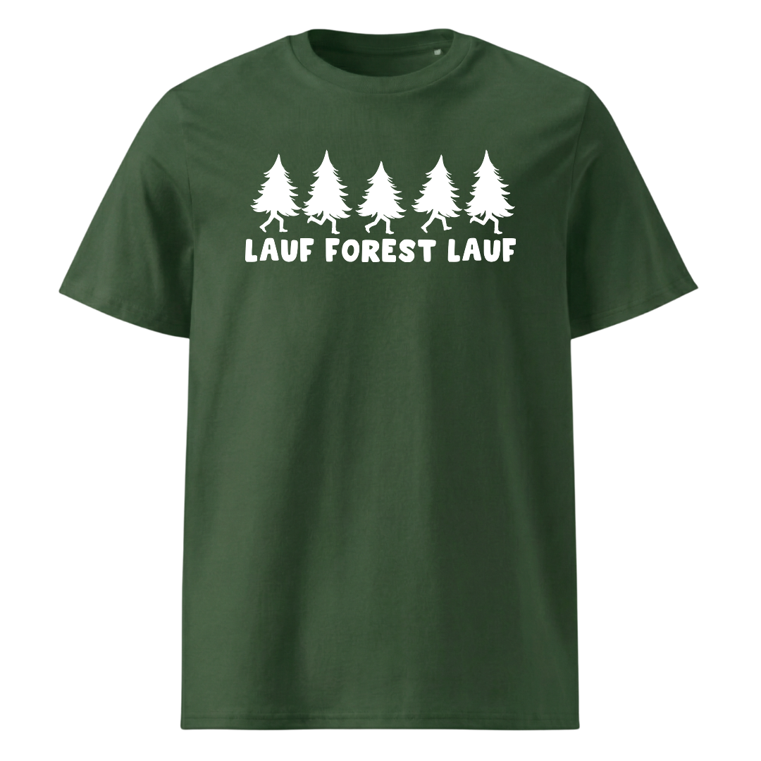 Lauf Forest T-Shirt Unisex mit Berg-Motiv, Detailansicht