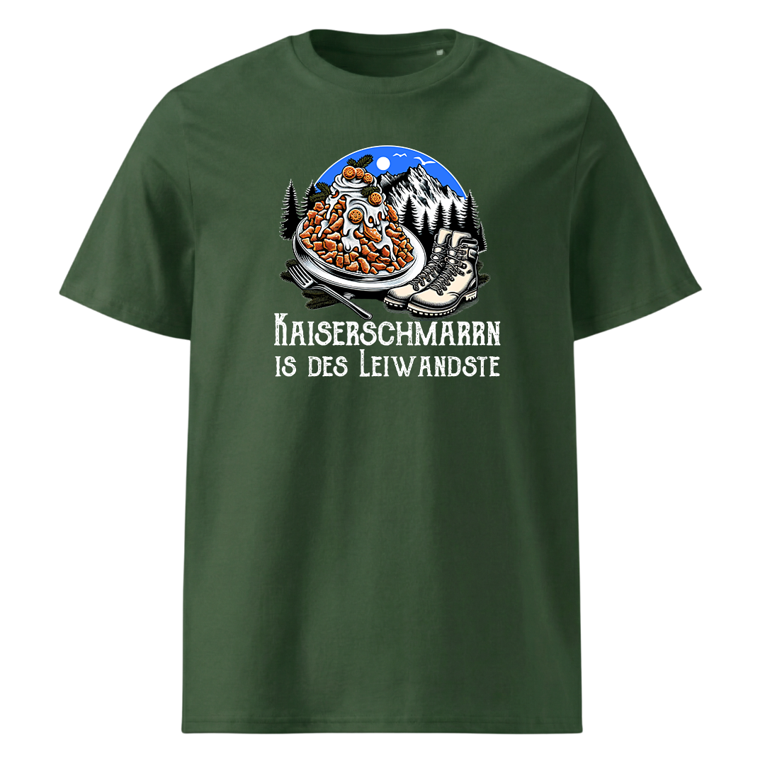 Leiwand T-Shirt mit Berg-Spruch, Detailansicht