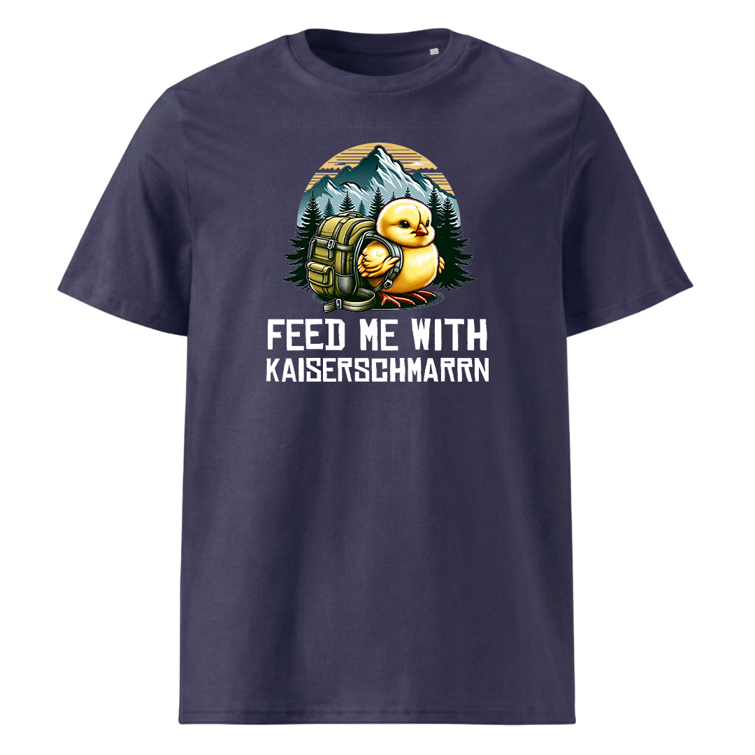 Feed Me T-Shirt Unisex mit Schriftzug, weitere Ansicht