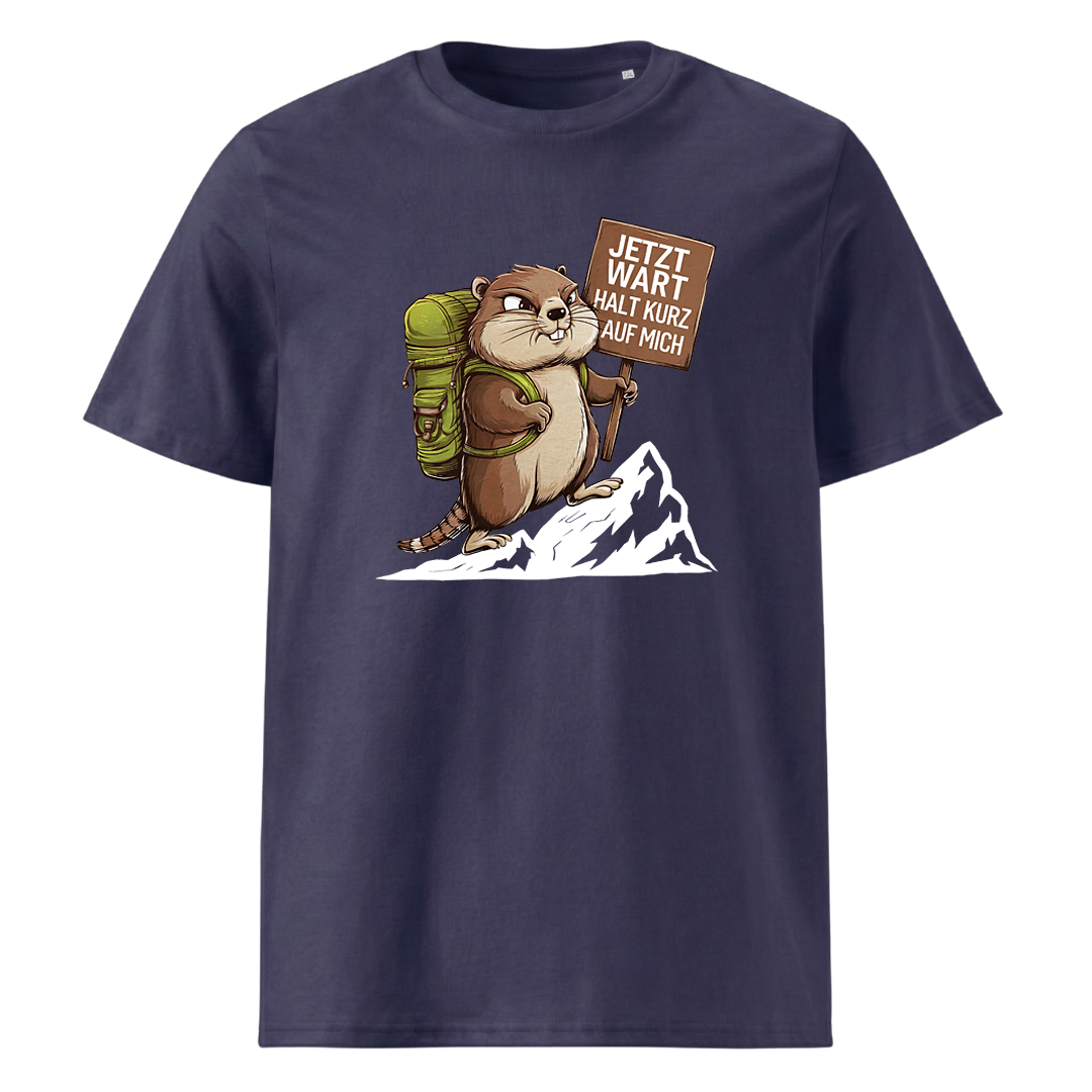 Warte Kurz T-Shirt mit Wander-Spruch, weitere Ansicht