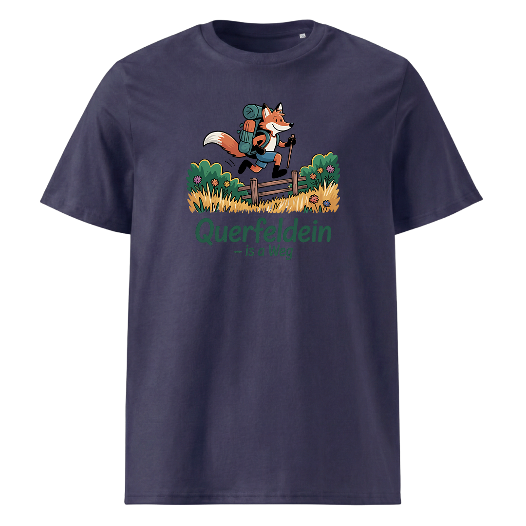 Querfeldein Fuchs T-Shirt Unisex mit Fuchs-Motiv, weitere Ansicht