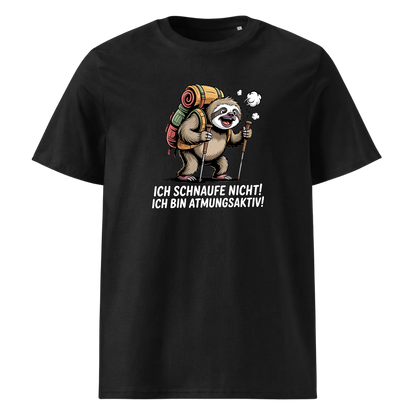 Atmungsaktiv T-Shirt mit Wander-Spruch, Frontansicht