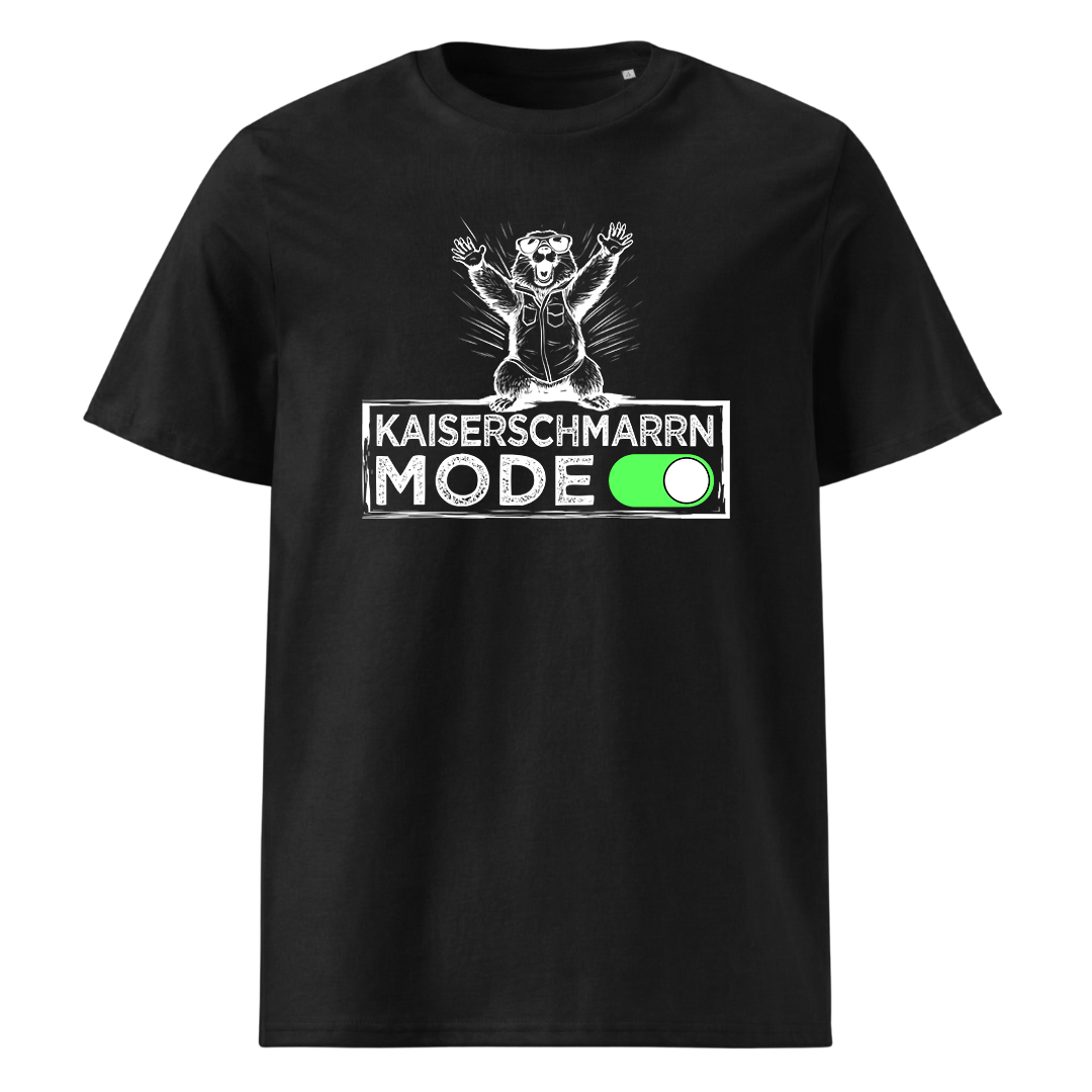 Kaiserschmarrn Mode T-Shirt mit bayrischem Spruch, Frontansicht