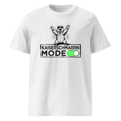 Kaiserschmarrn Mode T-Shirt mit bayrischem Spruch, Motivdetail