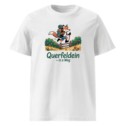 Querfeldein Fuchs T-Shirt Unisex mit Fuchs-Motiv, Motivdetail