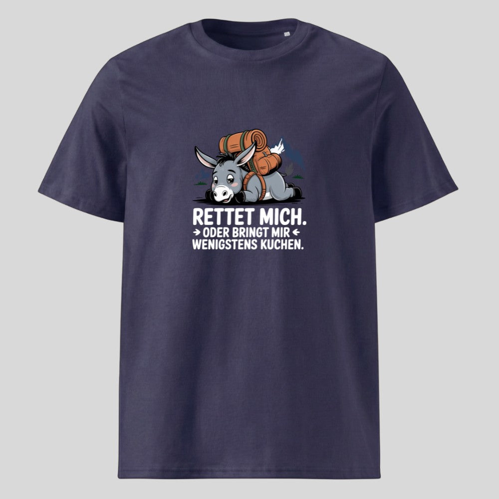 Rettet mich Esel Unisex T-Shirt in Navy, Kraxelgaudi