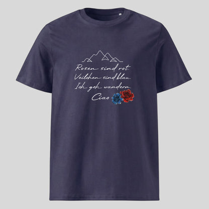Rosen sind Rot Unisex T-Shirt in Navy, Kraxelgaudi