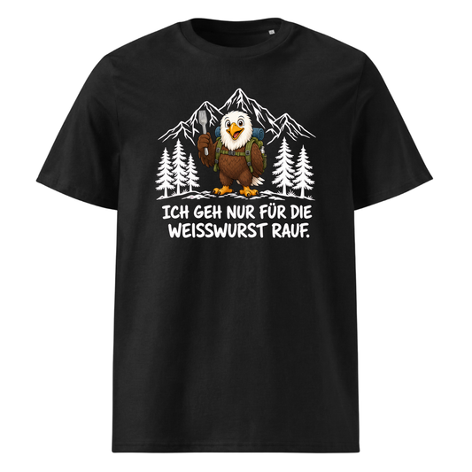 Weisswurst Adler T-Shirt Unisex Schwarz