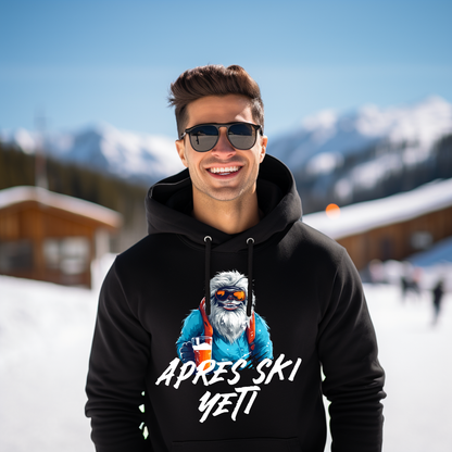 Après Ski Yeti Hoodie mit Yeti-Motiv, Motivdetail