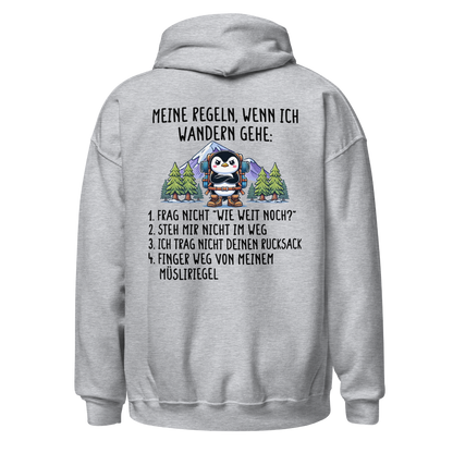 Meine Regeln Hoodie mit Wanderspruch, Farbvariante