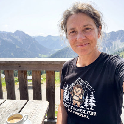 Muskelkater Panorama Murmeltier T-Shirt Unisex Lifestyle