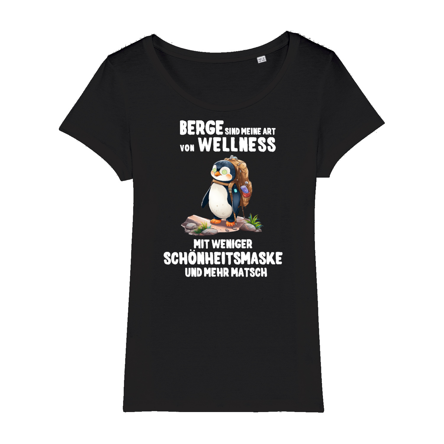 Berg Wellness Frauen Shirt mit Berg-Motiv, Frontansicht
