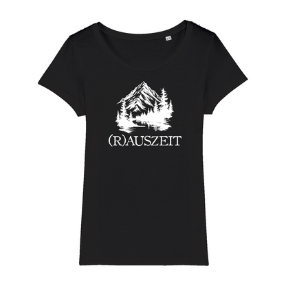 Rauszeit Frauen Shirt mit Auszeit-Spruch, Frontansicht