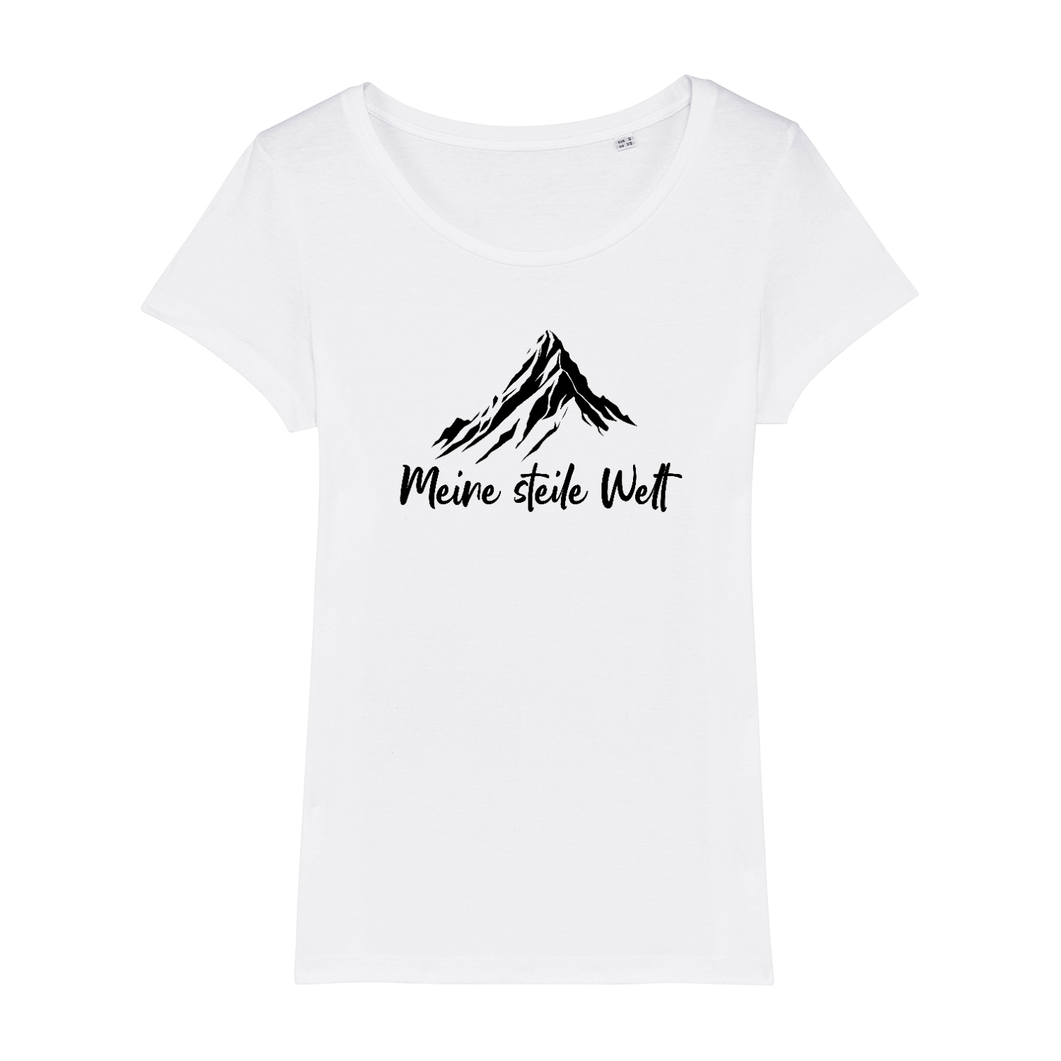 Meine steile Welt Bio Frauen Shirt mit Bergmotiv, Farbvariante