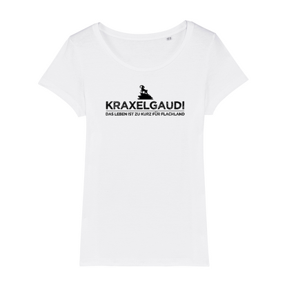 Kraxelgaudi Bio Frauen Shirt mit Bergmotiv, Farbvariante