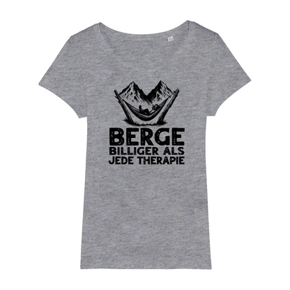 Bergtherapie Bio Frauen Shirt mit Bergmotiv, weitere Ansicht