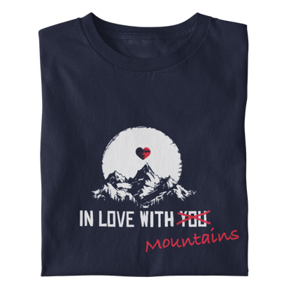 Mountainlove Bio Frauen Shirt mit Bergmotiv, Frontansicht
